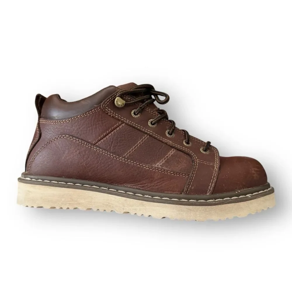 Brahma 2560158 Kyle II Classic Brown Leather Lace-Up work Boots Shoes Men's 7.5 - Picture 5 of 16